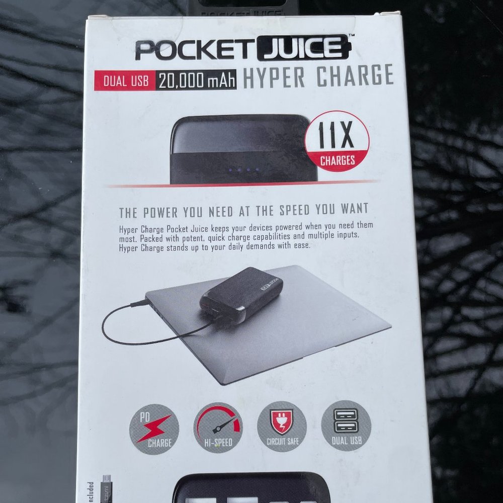 PocketJuice 20,000 mAh Portable Charger